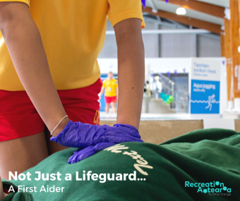 Lifeguard doing CPR